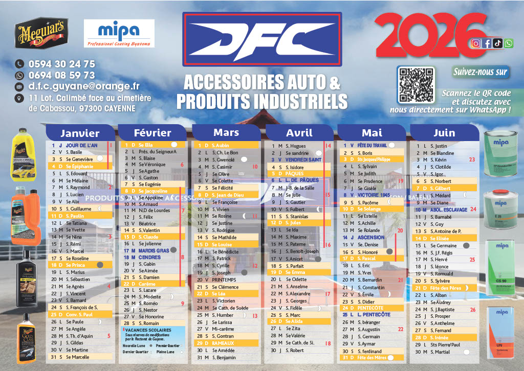 CALENDRIER DFC