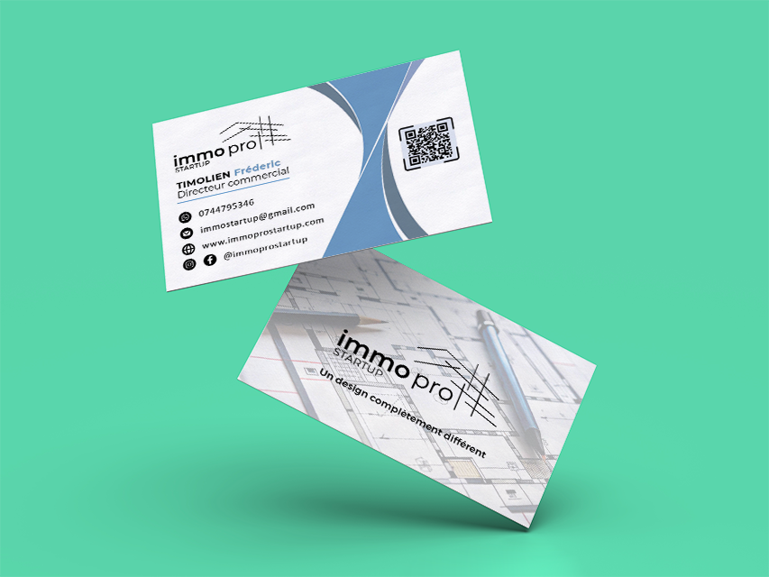 CARTE DE VISITE IMMOPRO STARTUP
