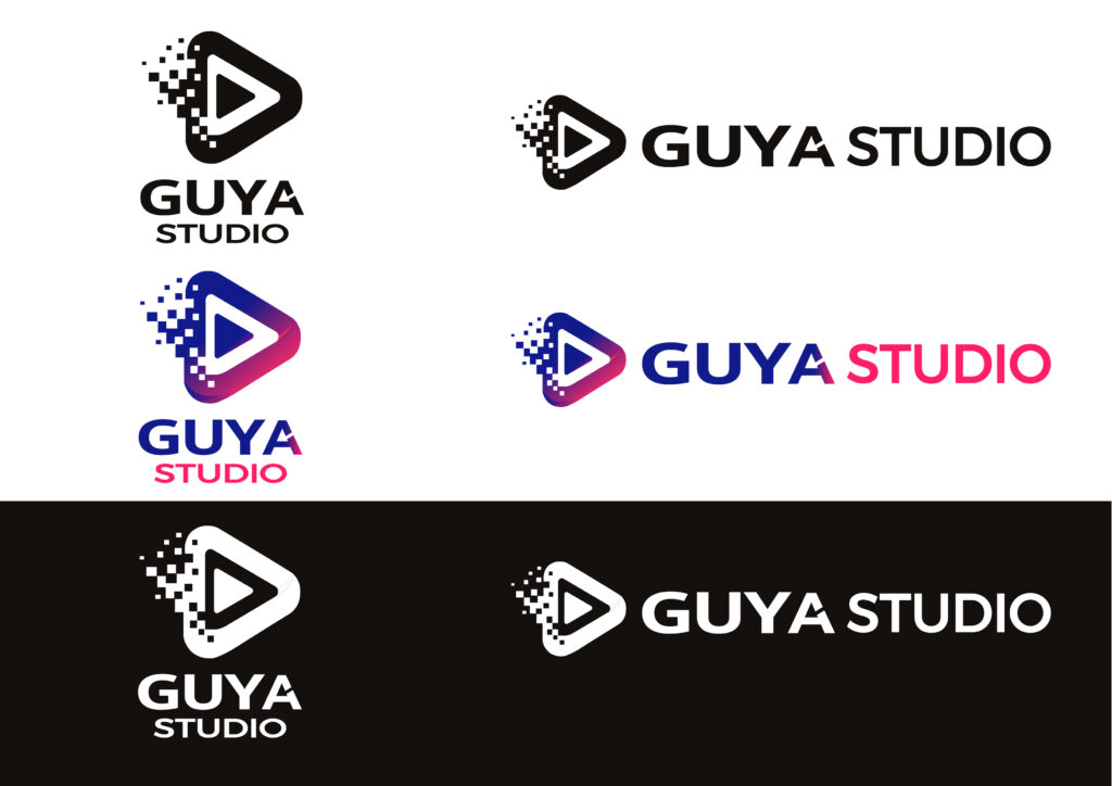 Déclinaisons du logo GUYASTUDIO